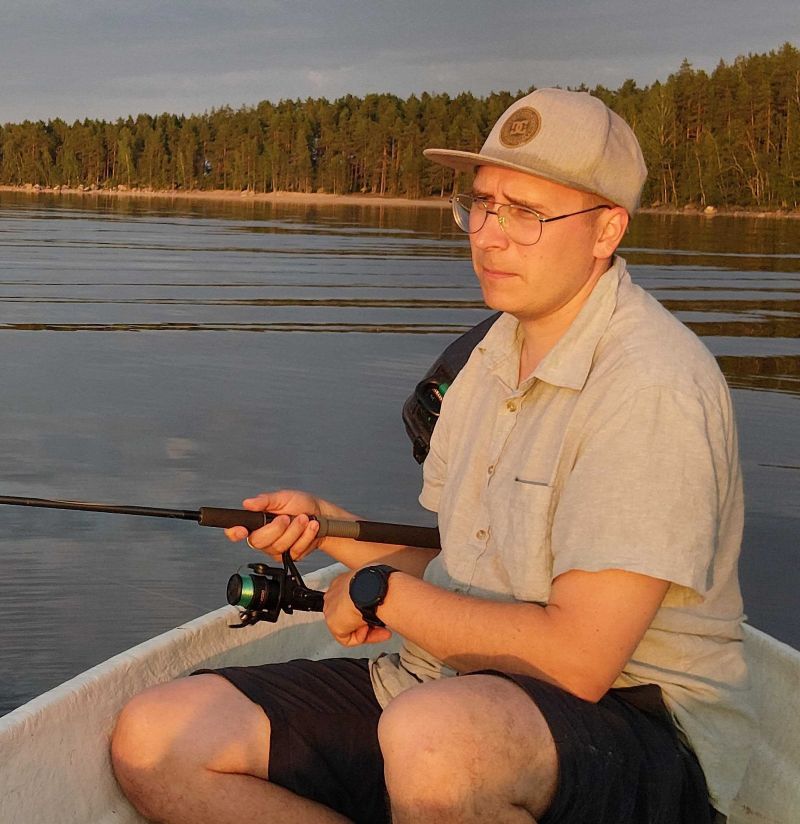 Fishing at our summer cottage